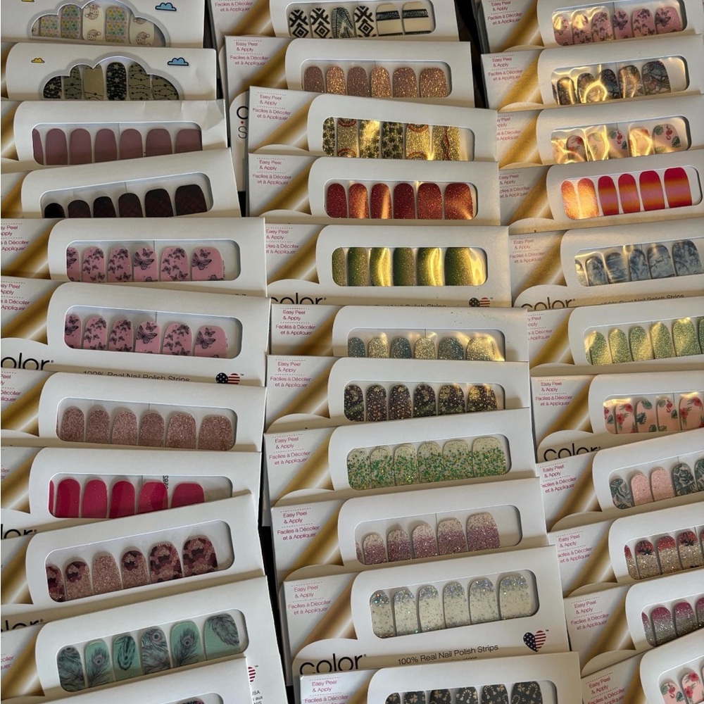 Brand new over 200 new sealed Color Street Nail Wraps Nonsmoking pet free home.